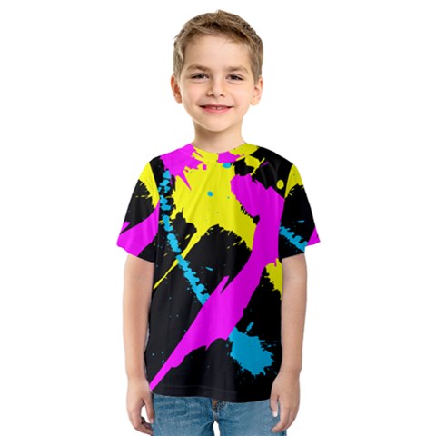 Splatter Splatter Kids  Sport Mesh Tee by ExtraGoodSauce