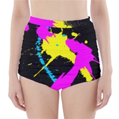 Splatter Splatter High-waisted Bikini Bottoms by ExtraGoodSauce