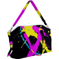 Splatter Splatter Canvas Crossbody Bag