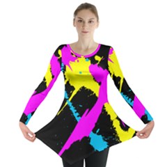 Splatter Splatter Long Sleeve Tunic  by ExtraGoodSauce