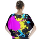 Splatter Splatter Batwing Chiffon Blouse View2