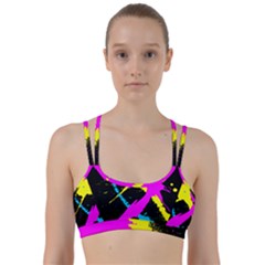 Splatter Splatter Line Them Up Sports Bra by ExtraGoodSauce