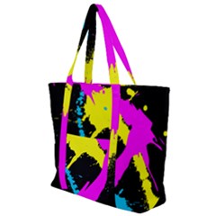 Splatter Splatter Zip Up Canvas Bag