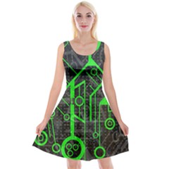 Tech Reversible Velvet Sleeveless Dress