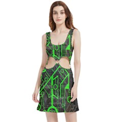 Tech Velvet Cutout Dress by ExtraGoodSauce