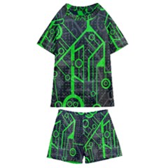 Tech Kids  Swim Tee And Shorts Set