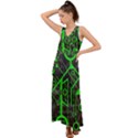 Tech V-Neck Chiffon Maxi Dress View1