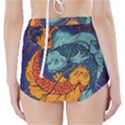 Koi Fish High-Waisted Bikini Bottoms View2