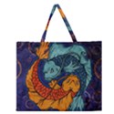 Koi Fish Zipper Large Tote Bag View1