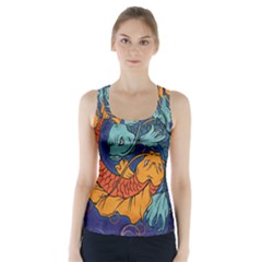 Koi Fish Racer Back Sports Top by ExtraGoodSauce