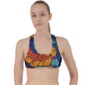 Koi Fish Criss Cross Racerback Sports Bra View1