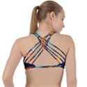 Koi Fish Criss Cross Racerback Sports Bra View2