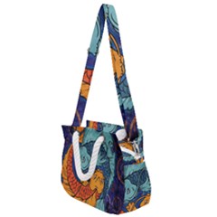 Koi Fish Rope Handles Shoulder Strap Bag by ExtraGoodSauce