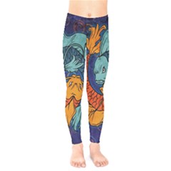 Koi Fish Kids  Leggings by ExtraGoodSauce