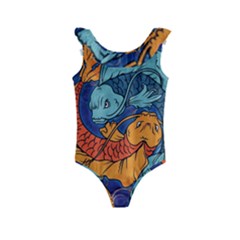 Koi Fish Kids  Frill Swimsuit by ExtraGoodSauce