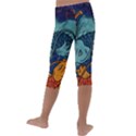 Koi Fish Kids  Lightweight Velour Capri Leggings  View4