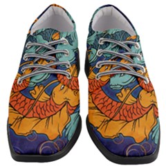 Koi Fish Women Heeled Oxford Shoes by ExtraGoodSauce