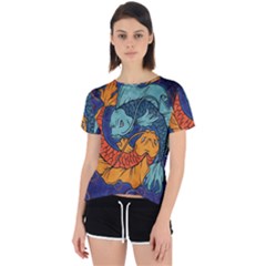 Koi Fish Open Back Sport Tee