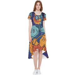 Koi Fish High Low Boho Dress by ExtraGoodSauce