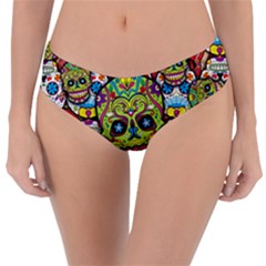 Sugar Skulls Reversible Classic Bikini Bottoms by ExtraGoodSauce