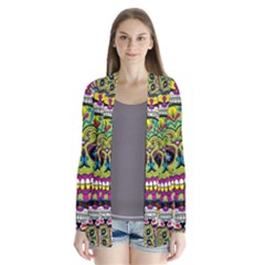 Sugar Skulls Drape Collar Cardigan by ExtraGoodSauce