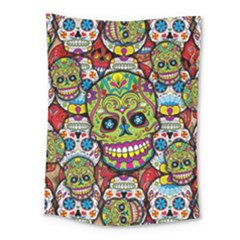 Sugar Skulls Medium Tapestry by ExtraGoodSauce