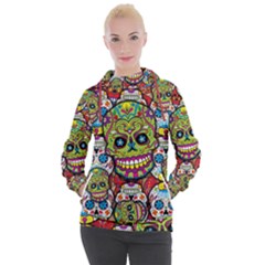 Sugar Skulls Women s Hooded Pullover by ExtraGoodSauce