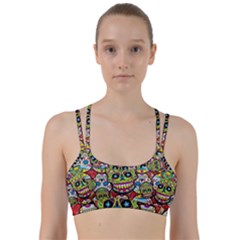 Sugar Skulls Line Them Up Sports Bra by ExtraGoodSauce