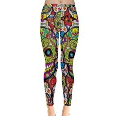 Sugar Skulls Inside Out Leggings by ExtraAwesomeSauce