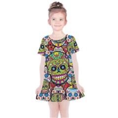 Sugar Skulls Kids  Simple Cotton Dress by ExtraGoodSauce