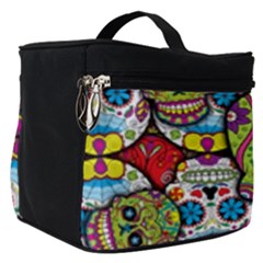 Sugar Skulls Make Up Travel Bag (small) by ExtraGoodSauce