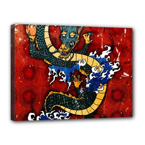 Dragon Canvas 16  X 12  (stretched) by ExtraAwesomeSauce