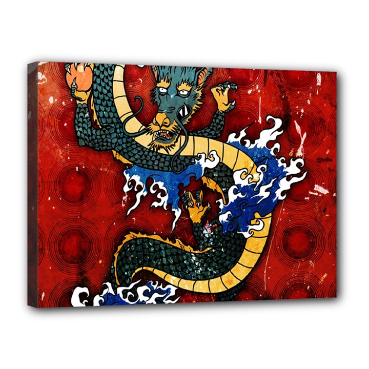 Dragon Canvas 16  x 12  (Stretched)