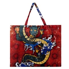 Dragon Zipper Large Tote Bag