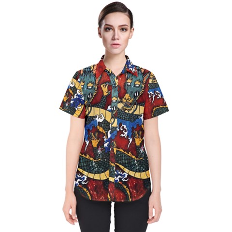 Dragon Women s Short Sleeve Shirt by ExtraGoodSauce