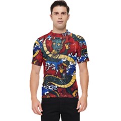 Dragon Men s Short Sleeve Rash Guard by ExtraGoodSauce