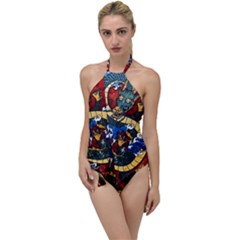 Dragon Go With The Flow One Piece Swimsuit by ExtraGoodSauce