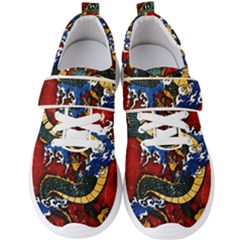 Dragon Men s Velcro Strap Shoes by ExtraGoodSauce