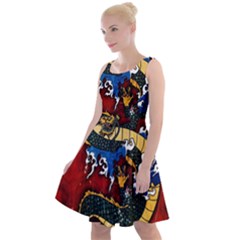 Dragon Knee Length Skater Dress