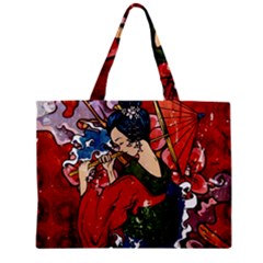 Geisha Geisha Zipper Mini Tote Bag by ExtraGoodSauce