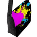 Splatter Splatter Flap Closure Messenger Bag (L) View2