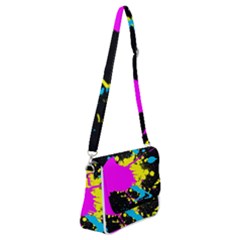 Splatter Splatter Shoulder Bag With Back Zipper by ExtraGoodSauce