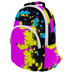 Splatter Splatter Rounded Multi Pocket Backpack by ExtraGoodSauce