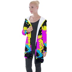 Splatter Splatter Longline Hooded Cardigan by ExtraGoodSauce