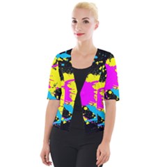 Splatter Splatter Cropped Button Cardigan by ExtraGoodSauce