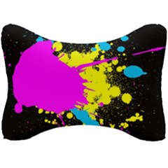 Splatter Splatter Seat Head Rest Cushion by ExtraGoodSauce