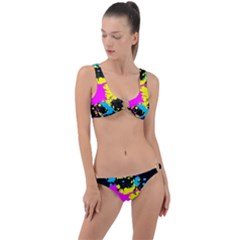 Splatter Splatter Ring Detail Crop Bikini Set by ExtraAwesomeSauce