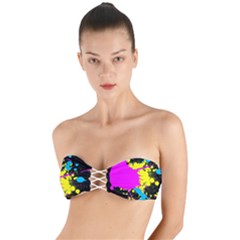 Splatter Splatter Twist Bandeau Bikini Top by ExtraGoodSauce