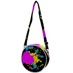 Splatter Splatter Crossbody Circle Bag