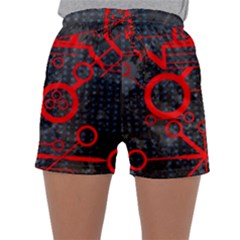 Tech - Red Sleepwear Shorts by ExtraGoodSauce